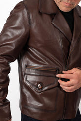 Men's leather jacket Mario